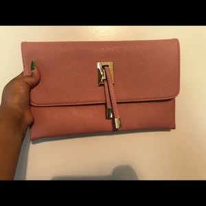 Dusty Rose Envelope Clutch